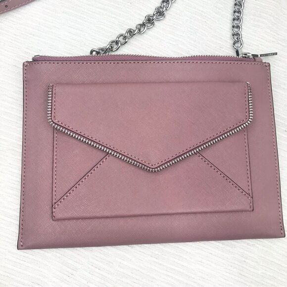 Rebecca Minkoff Mauve Pink Slim Envelope Bag - Picture 2 of 15